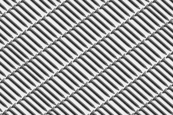Ein Arbeitsplatzdisplay Zementplatte Schrauben Konstruktion Scharfpunktbeschichtete Phillips Laufwerk Hardware — Stockfoto
