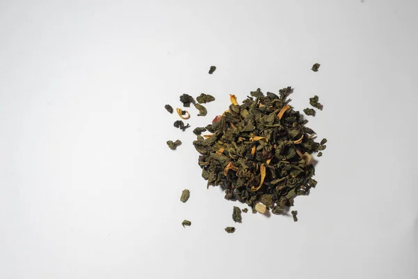 Фруктовый Зеленый Чай Светлом Фоне — стоковое фото