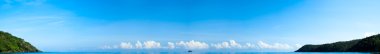 Paradise kék óceán víz panoráma