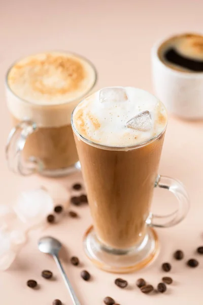 Xícara de café gelado Latte — Fotografia de Stock