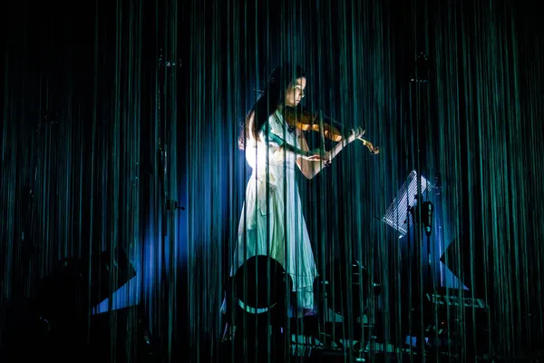 Indovina Chi Festival Musicale 2021 Galya Bisengalieva Performance — Foto Stock
