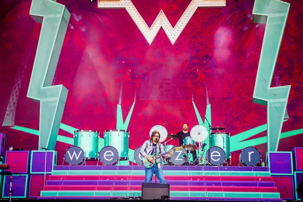 荷兰格罗宁根 2022年6月22日 Weezer Hella Mega Tour Stadspark — 图库照片