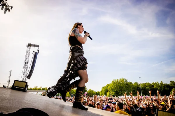 Nightwish Performing Concert Pinkpop June 2022 — Foto de Stock