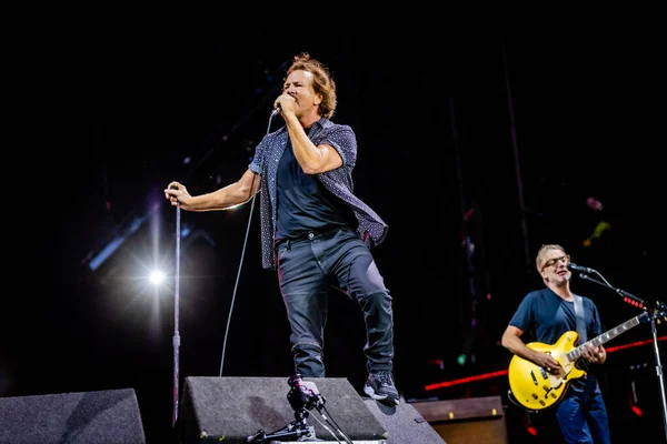 Pearl Jam Performing Concert Pinkpop June 2022 — Stok fotoğraf