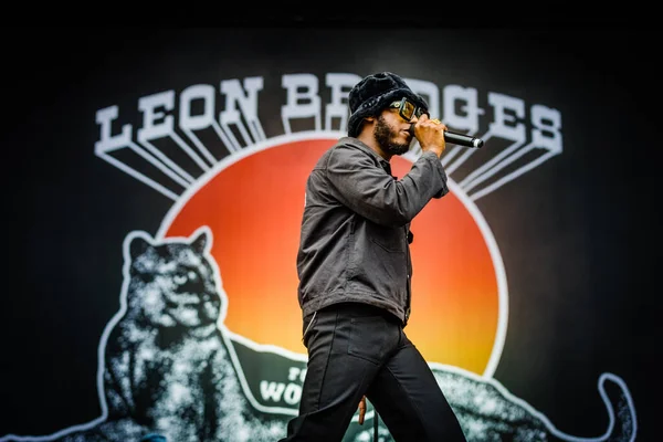 Leon Bridges Performing Concert Best Kept Secret June 2022 — Stock fotografie