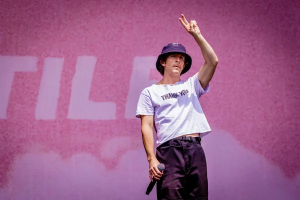 Turnstile Performing Concert Pinkpop June 2022 — Stock fotografie