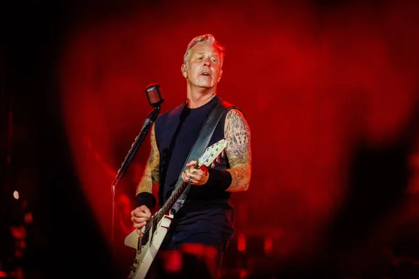 Metallica Performing Concert Pinkpop June 2022 — Zdjęcie stockowe