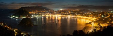 Bask ülkesinde San Sebastian Panoraması, İspanya