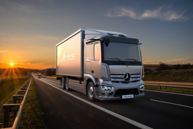 MERCEDES-BENZ E-ACTROS, Otobanda Elektrikli Kamyon