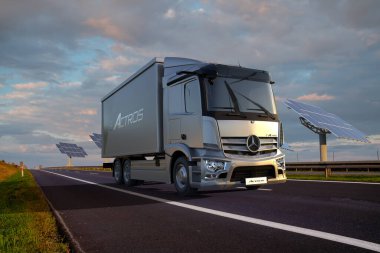MERCEDES-BENZ E-ACTROS, Otobanda Elektrikli Kamyon