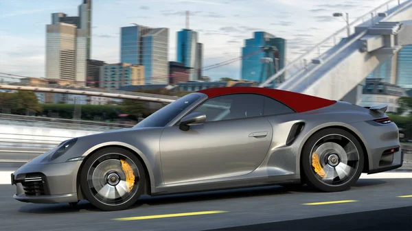 Porsche 911 Turbo S Cabriolet yolda