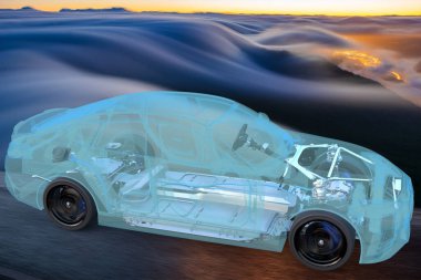 BMW i4 spor örneğinde Elektrikli Araç Çapraz Bölümü