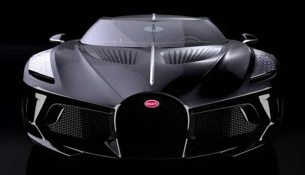 Bugatti Voiture Noire World Most Expensive Car Studio — Stockfoto
