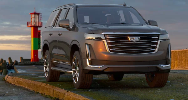 Cadillac Escalade. Amerikan Cadillac markası altında üretilen birinci sınıf bir SUV yolcu arabası. 