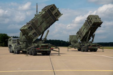 MIM-104 Patriot - American surface-to-air missile system developed by Raytheon to protect strategic targets clipart