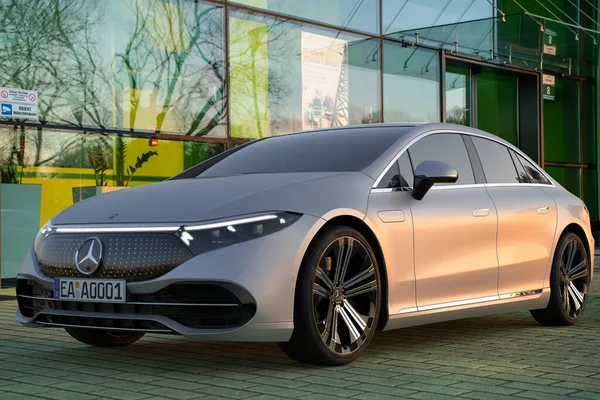 Mercedes Eqs Veicolo Elettrico Lusso — Foto Stock