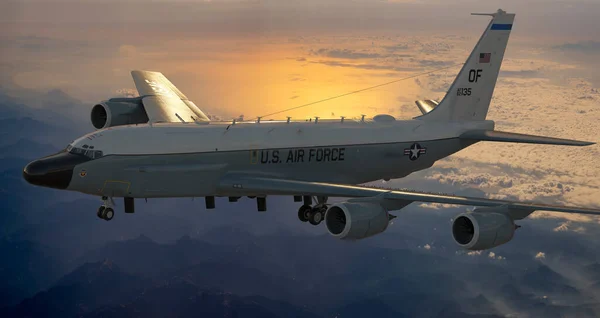 Boeing 135 Американський Розвідувальний Літак Призначений Фотографічної Електронної Розвідки — стокове фото