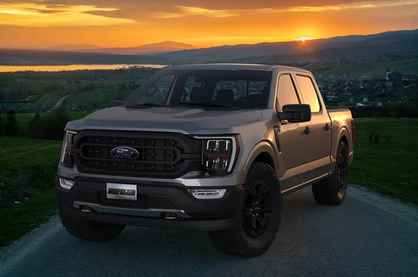 Nuova Ford 150 Rattler 2023 Offre Clienti Uno Stile Caratteristico — Foto Stock