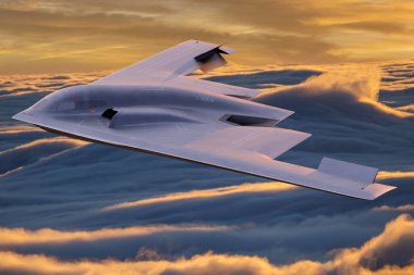 Northrop B-2 Spirit - American strategic bomber with reduced detectability built in a flying wing layout