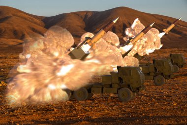 HIMARS system fire team firing ATCMS missiles.