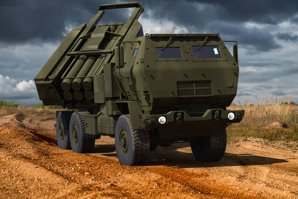 Lockheed Martin M142 Himars Високомобільна Артилерійська Ракетна Система — стокове фото