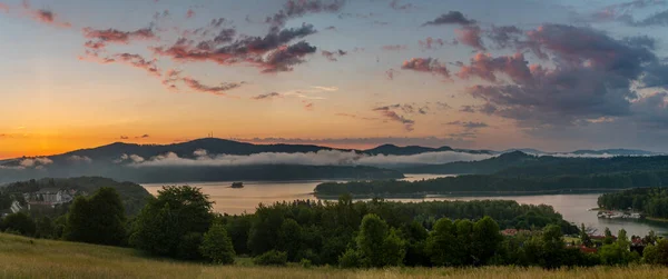Панорама Озера Солина Польше — стоковое фото
