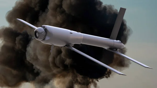 Loitering Munition Type Kamikaze Combat Drone — Stock Photo, Image