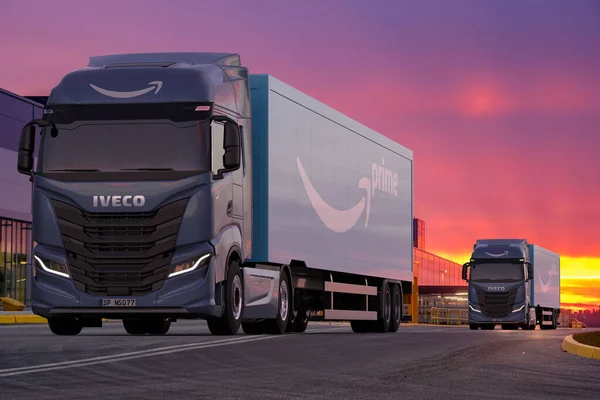 Iveco Way Powered Cng Gas Purchased Amazon Company — Zdjęcie stockowe