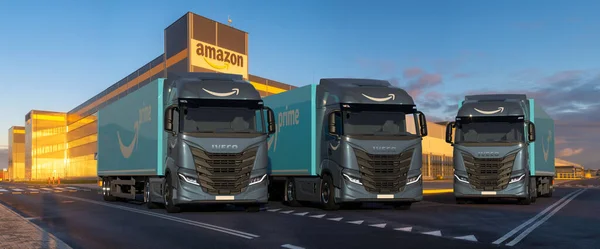 Iveco Way Powered Cng Gas Purchased Amazon Company — Stockfoto