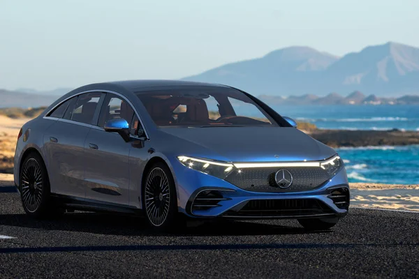 Electric, luxurious Mercedes EQS