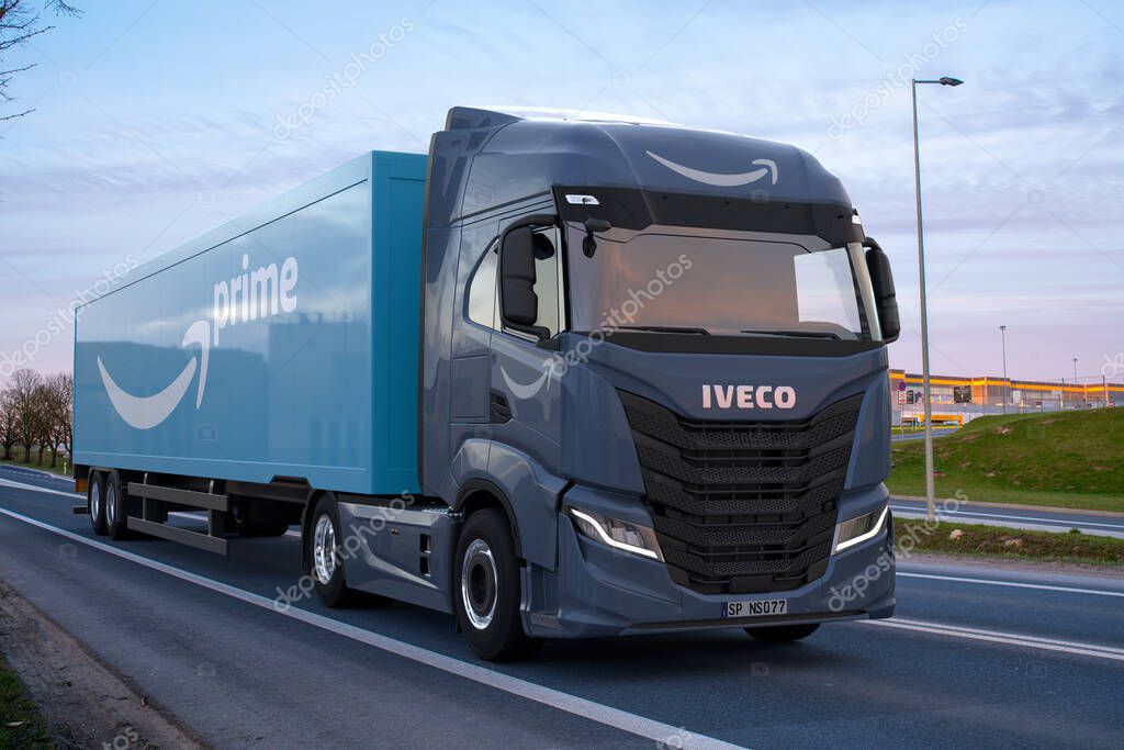 Iveco S-Way powered by CNG gas purchased by Amazon company