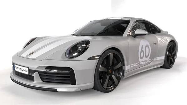 Yeni 911 Spor Klasiği Porsche Tarafından Heritage Design Stratejisinin Bir — Stok fotoğraf