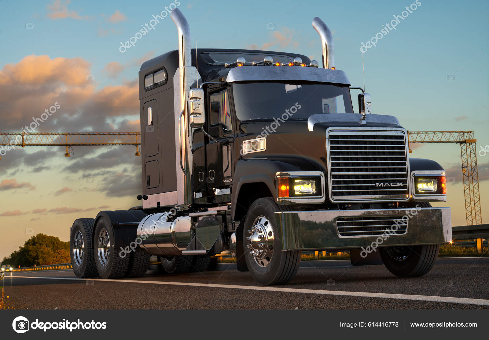 Legendary American Mack Truck Illustration — Stock Editorial Photo