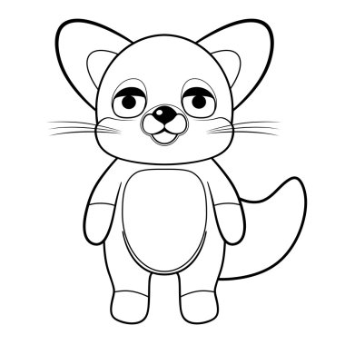 boyama kitabı küçük tilki