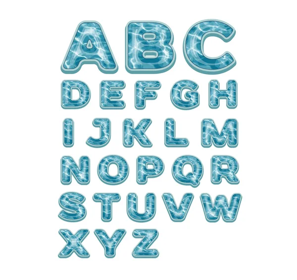 Patrón del alfabeto del mar — Archivo Imágenes Vectoriales