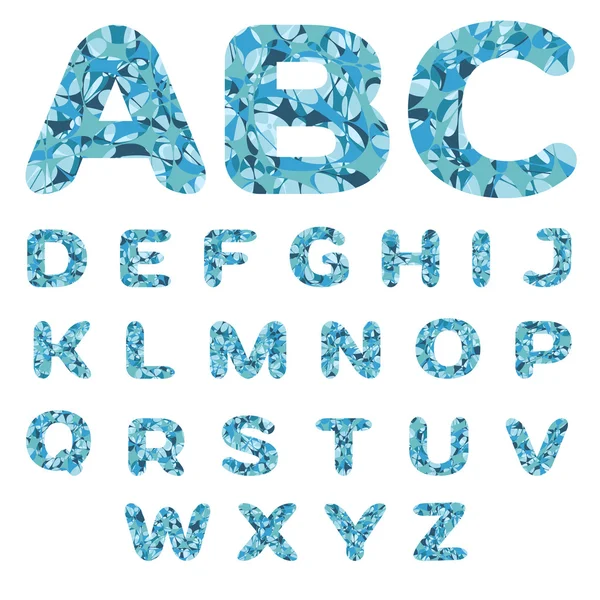 Alphabet mosaïque — Image vectorielle