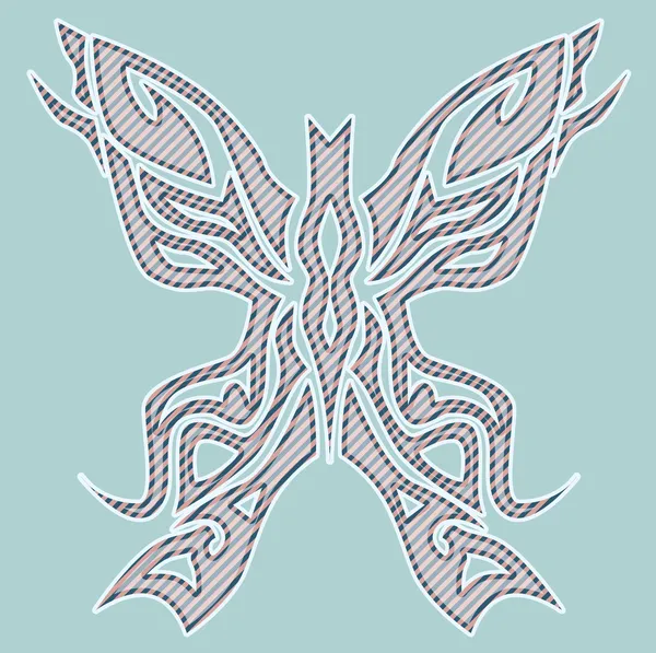 Mariposa rayada — Archivo Imágenes Vectoriales