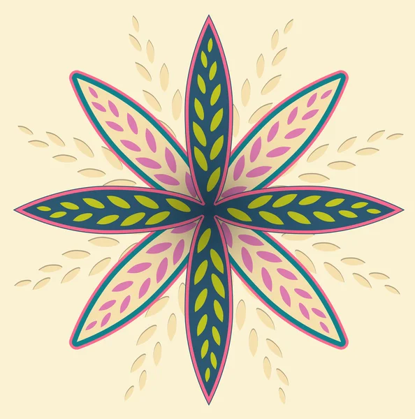 点線の花 — ストックベクタ