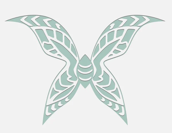 Mariposa blanca — Archivo Imágenes Vectoriales