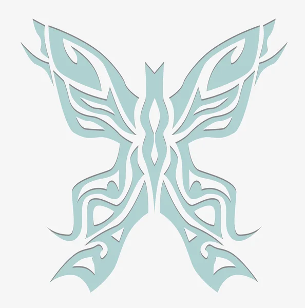 Mariposa blanca — Archivo Imágenes Vectoriales