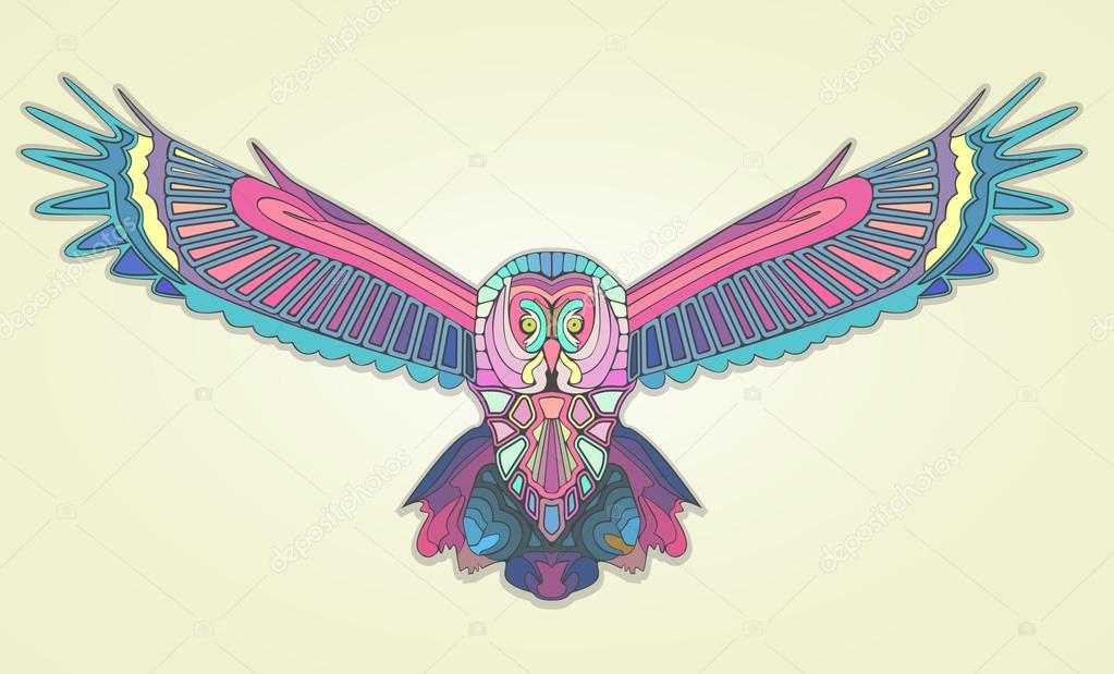 Mosaic owl