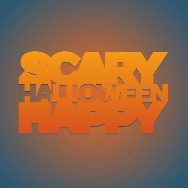 Joyeux Halloween effrayant — Image vectorielle