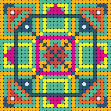 renkli desen boncuk için