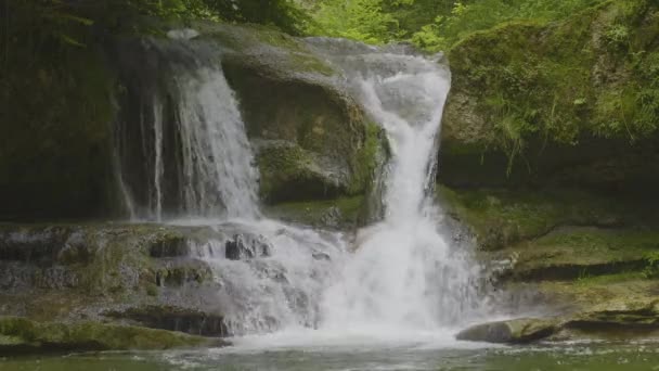 Vodopád Horách Chmptnerský Vodopád Kemptenu Wetzikon Kanton Curych Švýcarsku — Stock video