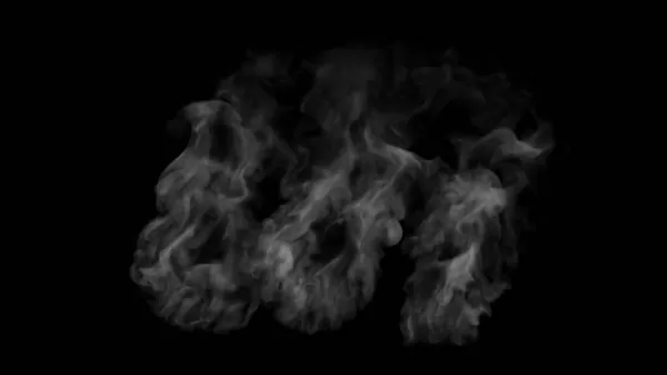 Co2 Kibocsátás Ökológia Szén Dioxid Szöveg Fekete Háttérrel Füst Megy — Stock Fotó
