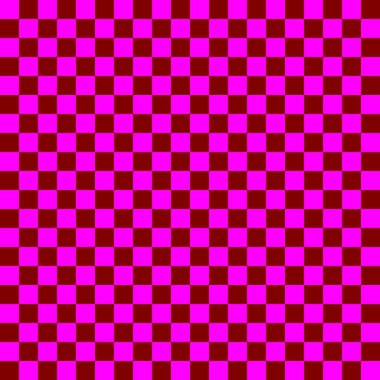 İki renkli dama tahtası. Maroon ve Magenta renginde dama tahtası. Satranç tahtası, dama tahtası dokusu. Kare deseni. Geçmişi. Tekrarlanabilir doku.