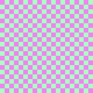 İki renkli dama tahtası. Naneli ve mor renkli dama tahtası. Satranç tahtası, dama tahtası dokusu. Kare deseni. Geçmişi. Tekrarlanabilir doku.