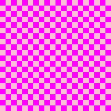İki renkli dama tahtası. Dama tahtasının pembe ve Magenta renkleri. Satranç tahtası, dama tahtası dokusu. Kare deseni. Geçmişi. Tekrarlanabilir doku.