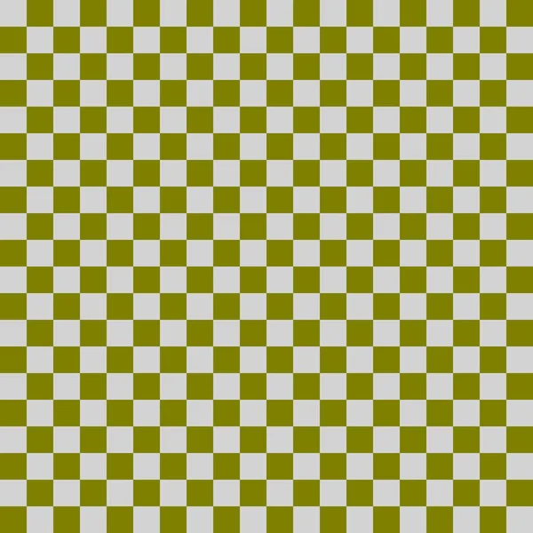 Two Color Checkerboard Olive Light Grey Colors Checkerboard Chessboard Checkerboard — Stock Photo, Image