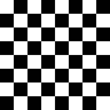 Dama tahtası 8 'e 8. Dama tahtasının siyah ve beyaz renkleri. Satranç tahtası, dama tahtası dokusu. Kare deseni. Geçmişi. Tekrarlanabilir doku.